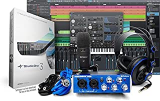 PreSonus AudioBox Studio with Headphones, Microphone, Mic Cable, USB Cable, and StudioOne Artist Software (Download)