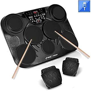 Pyle-Pro Portable, Tabletop Set Machine, Electric Drum Pads,LED Display, Mac & PC (PTED01)