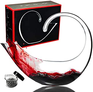 Le Sens Amazing Home Scorpion Wine Decanter 100% Hand Blown Lead-free Crystal Glass with Cleaning Beads, Red Wine Carafe, Easter Wine Gift, Wine Accessories