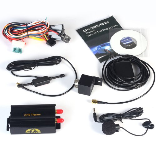 Vehicle Car GPS Tracker TK103A, GSM Alarm SD Card Slot Anti-Theft Realtime Spy for GSM GPRS GPS System Tracking Device