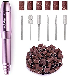 MelodySusie Portable Electric Nail Drill, Professional Efile Nail Drills for Acrylic NailsNail E File Nail Kit for Gel Nails, Manicure Pedicure Polishing Shape Tools Design for Home Salon Use, Purple