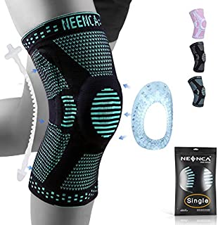 NEENCA Knee Brace,Knee Compression Sleeve Support with Patella Gel Pad & Side Spring Stabilizers,Medical Grade Knee Protector for Running,Meniscus Tear,Arthritis,Joint Pain Relief,ACL,Injury Recovery