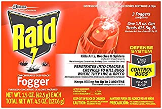 Raid Concentrated Deep Reach Fogger, 1.5 OZ, 3 CT (Pack - 1)