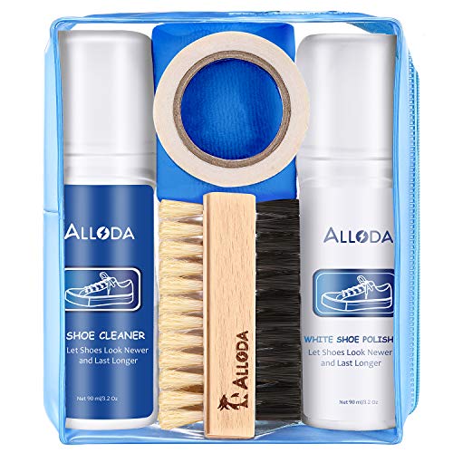 Shoe Cleaner+Shoe Whitener, Sneaker Cleaner, Brush-Shoe Cleaning Kit, Alloda (Clear)