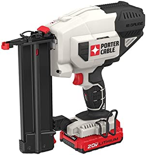 PORTER-CABLE 20V MAX Cordless Brad Nailer Kit, 18GA (PCC790LA)