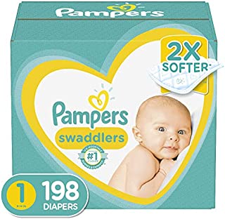 Diapers Newborn 198 Count - Pampers Swaddlers Disposable Baby Diapers