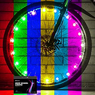 Sumree 2-Tire Pack LED Bike Wheel Lights Bike Spoke Light Super Bright Cycling Bicycle Light with Batteries Included (Color-Changing)