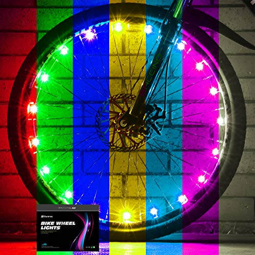 Sumree 2-Tire Pack LED Bike Wheel Lights Bike Spoke Light Super Bright Cycling Bicycle Light with Batteries Included (Color-Changing)