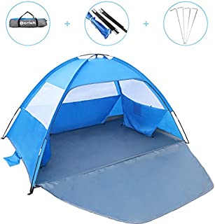 Gorich [2019 New] Beach TentUV Sun Shelter Lightweight Beach Sun Shade Canopy Cabana Beach Tents Fit 3-4 Person