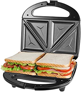 OSTBA Sandwich Maker, Toaster and Electric Panini Press with Non-stick plates, LED Indicator Lights, Cool Touch Handle, Black