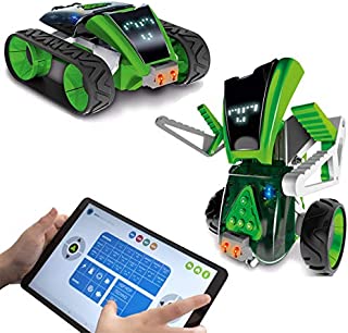 Buildable & Programmable Toy Robot Kit for Kids - Bring Mazzy to Life - Create an Interactive Android or Rover Vehicle Model - Great Educational STEM Learning Toy - Ages 8+