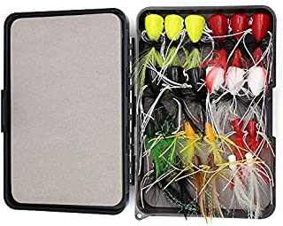 XFISHMAN Fly Fishing Poppers Lures for Crappie Bluegill Kit