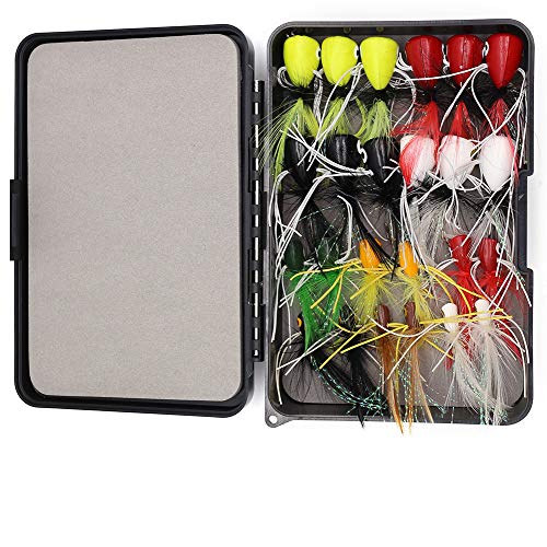 XFISHMAN Fly Fishing Poppers Lures for Crappie Bluegill Kit