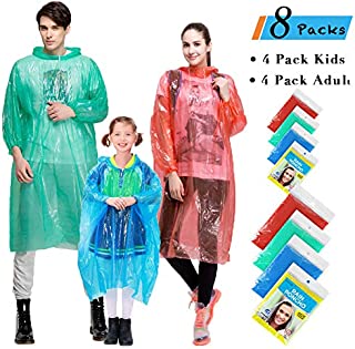 Rain Ponchos Family Pack, Farielyn-X