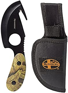 Mossberg Fixed Blade Knife, All in One Skinning Knife with Gut-Hook, for Hunters and Outdoors Enthusiasts