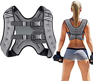 Prodigen Running Weight Vest for Men Women Kids 20 Lbs, Body Weight Vests for Training Workout, Jogging, Cardio, Walking Elite Adjustable Weighted Vest Workout Equipment-Gray,20lbs