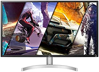 LG 32UL500-W 32 Inch UHD (3840 x 2160) VA Display with AMD FreeSync, DCI-P3 95% Color Gamut and HDR 10 Compatibility, Silver/White, Silve/White