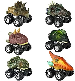 dmazing Toys for 3-6 Year Olds Kids, Pull Back Dinosaur Cars Toys for 4-6 Year Old Boy Easter Toys for 3-4 Year Olds Educational Kids Toys Birthday Easter Gifts for 3-6 Boys Girls Party Favors 6 Pack