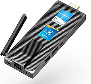 AWOW Mini PC Windows 10 PC Stick Intel Celeron J4105(up to 2.5GHz) Fanless Mini Computer 4GB DDR4 64GB eMMC Support 4K UHD,Dual Band WiFi,BT 5.0,Auto Power On