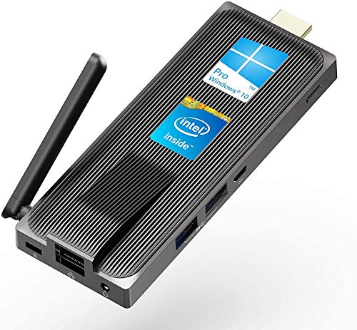 AWOW Mini PC Windows 10 PC Stick Intel Celeron J4105(up to 2.5GHz) Fanless Mini Computer 4GB DDR4 64GB eMMC Support 4K UHD,Dual Band WiFi,BT 5.0,Auto Power On