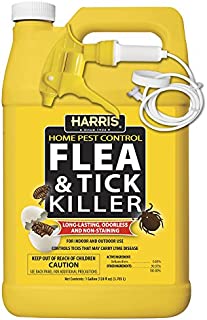 Harris Flea and Tick Killer, Liquid Spray with Odorless and Non-Staining Extended Residual Kill Formula (Gallon)