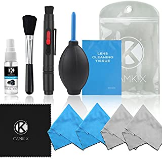 Professional Camera Cleaning Kit for DSLR Cameras (Canon, Nikon, Pentax, Sony) including 1 Double Sided Lens Cleaning Pen / 1 Bottle of Alcohol Free Optical Lens Cleaning Fluid / 1 Booklet of 50 Sheet