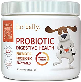 Probiotics for Dogs - Hot Spot Treatment for Dogs + Prebiotics - Dog Allergy Chews - Improves Digestion & Upset Stomach, Relieve Gas & Diarrhea, Dog Allergy Meds, 120 Dog Probiotics Chews