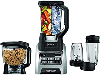 Nutri Ninja Blender Kitchen System, Auto-iQ 1200 Watt 72oz Total Crushing Pitcher and 8-Cup Processor Bowl BL685 (Renewed)