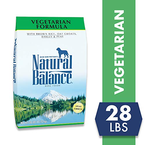 Natural Balance Vegetarian Formula Dry Dog Food, Brown Rice, Oat Groats, Barley & Peas, 28 Pounds, Vegan