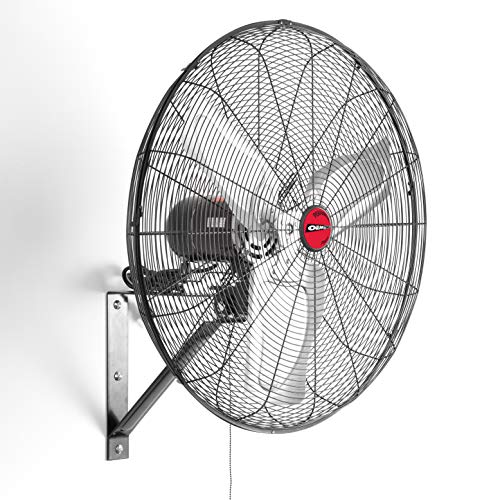 OEM TOOLS 24884 29.99 Inch High-Velocity Oscillating Wall Mount Cool Down Your Workspace, Install Garage or Patio Fan, 3-Speed Motor for Easy Airflow Control, 9400 CFM, 29.9