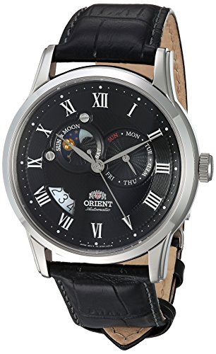 Orient Mens FET0T002B0 Sun and Moon Analog Display Watch