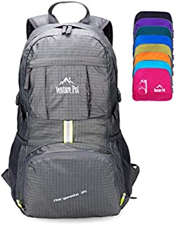 Venture Pal Lightweight Packable Durable Travel Hiking Backpack Daypack (Grey)