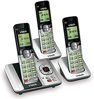 VTech CS6529-3 3-Handset Expandable Cordless Phone with Answering System-Caller ID/Call Waiting & Backlit Display/Keypad