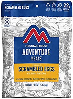 Mountain House Scrambled Eggs with Bacon | Freeze Dried Backpacking & Camping Food | Single Serving | Gluten-Free