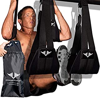 Vikingstrength AB straps - Home Gym Exerciser Ab Slings pair for pull up bar - Hanging Leg Raiser Fitness for six pack - Workout Equipment for Men & Women + Bonus Bag