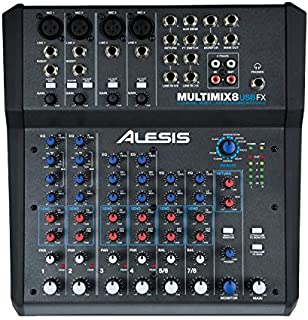 Alesis MultiMix 8 USB FX | 8-Channel Mixer with Effects & USB Audio Interface