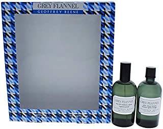 Grey Flannel by Geoffrey Beene | Fragrance for Men | Oriental Woody Scent | 2-Piece Gift Set Includes 4 oz Eau de Toilette Splash and 4 oz After Shave Lotion