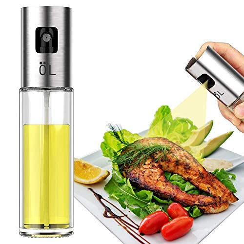 LAO XUE Olive Oil Sprayer Food-Grade Glass Bottle Gispenser For Cooking, BBQ, Salad, Kitchen Baking, Roasting, Frying