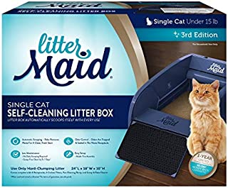 LitterMaid Single Cat Self-Cleaning Litter Box, Blue