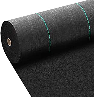 Amagabeli 5.8oz 4ft x 300ft Weed Barrier Landscape Fabric Heavy Duty Ground Cover Weed Cloth Geotextile Fabric Durable Driveway Cover Garden Lawn Fabric Outdoor Weed Mat