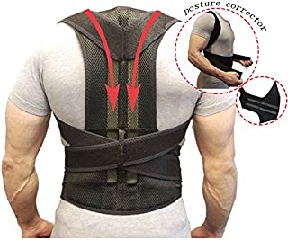 Back Support Belts Posture Corrector Back Brace Improves Posture and Provides for Lower and Upper Back Pain Men and Women (XXL)