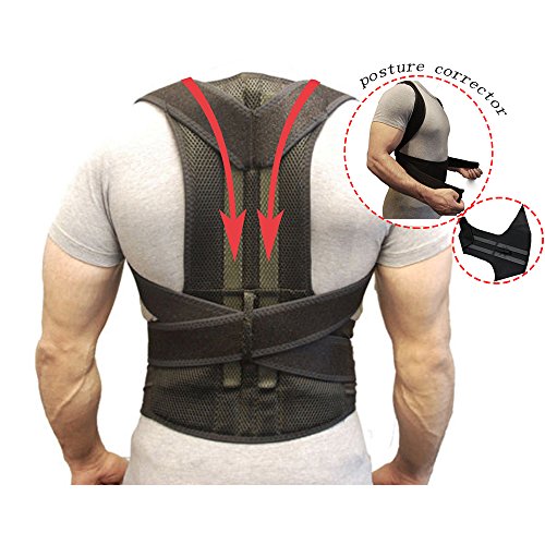 Back Support Belts Posture Corrector Back Brace Improves Posture and Provides for Lower and Upper Back Pain Men and Women (XXL)