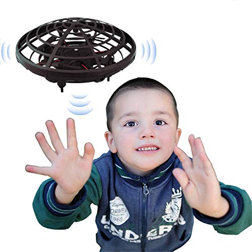 Hand Drones for Kids and Adults BLUELF Mini Drone Helicopter Easy Flying Ball Drone Toys for Boys or Girls Aged 3 4 5 6 7 8-16 (Black)