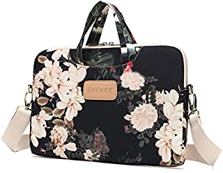 Dachee Black Peony Patten Bag Case Sleeve