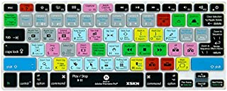 XSKN Premiere Pro Silicone Shortcuts Keyboard Cover Skins for MacBook Air 13 & MacBook Pro 13 15 17, Retina (US and EU Versions)