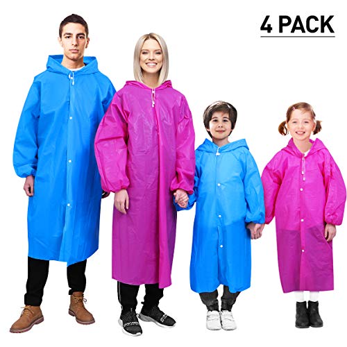 MOVTOTOP Ponchos Family Pack