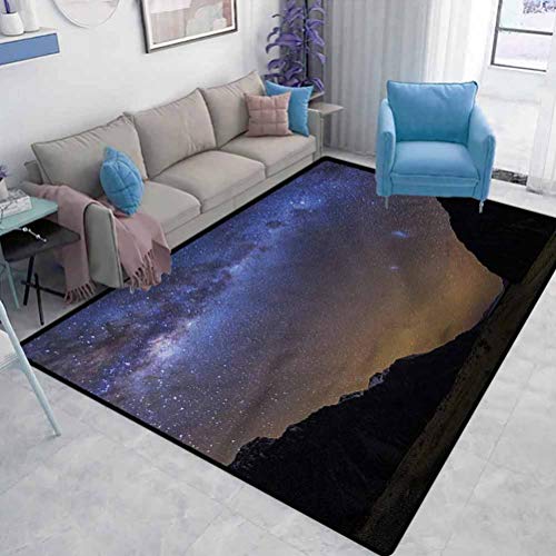 Star Girl Beautiful Rug Tasman Valley Mount Cook NZ Bedroom Study Rugs Modern Carpets Kitchen Mat High-end Luxury Bedroom Carpet W5 x L6 Feet