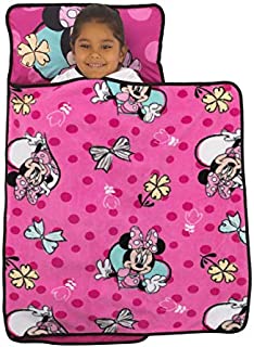 Disney Minnie Mouse Pink & Aqua Toddler Nap Mat, Pink, Aqua, Yellow,