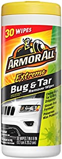 Armor All 18499 Car Cleaner Wipes for Bugs & Dirt Cleaning for Cars & Truck & Motorcycle, 30. Fluid_Ounces