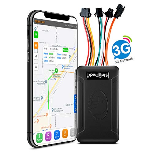 SinoTrack 3G GPS Tracker for Vehicles,Car Locator Monitor Device ST-906W Real-Time Anti Lost Alarm GPS Tracker for Car Motorcycle with SOS Button and Mic Voice,Support Tracking Platform Lifetime